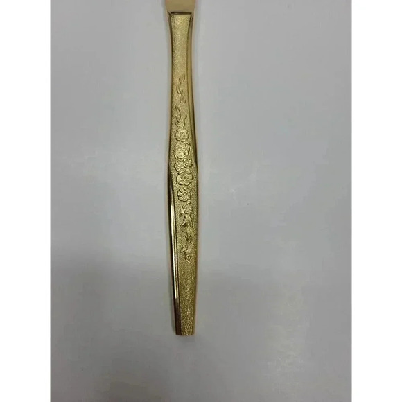 Vintage New Old Stock Lifetime Cutlery Golden Banquet Dinner Knives Set of 5 - Picture 4 of 5